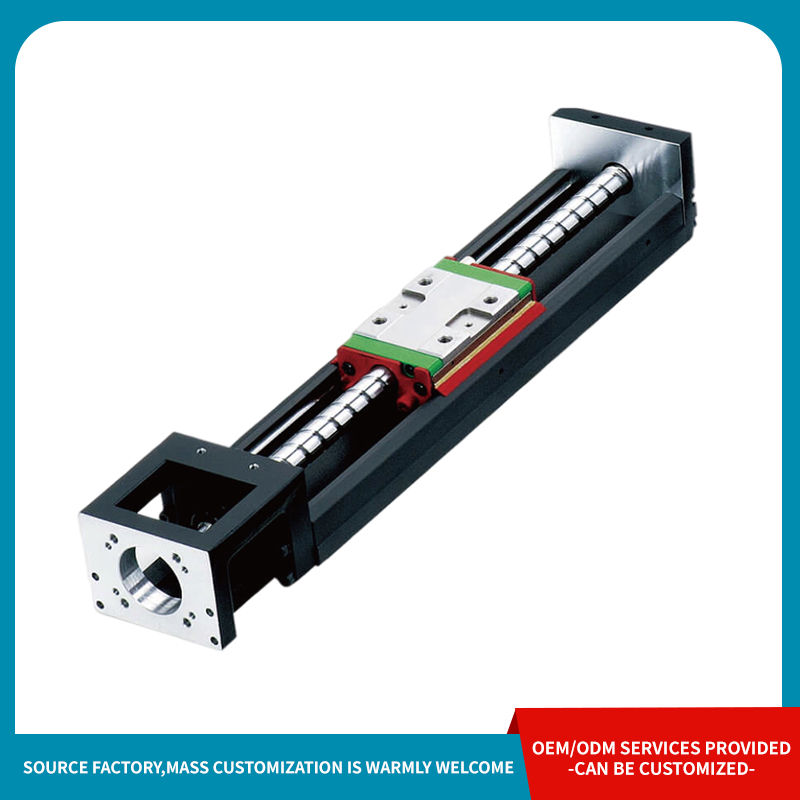 How to improve the resistance to off-center load when combining the guide rail and lead screw module with a linear motor in linear drive parts?